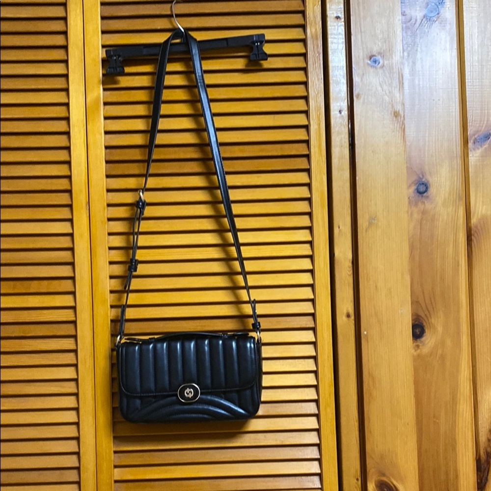 Black Quilted Shoulder Bag brand new length 10”high 6”wide 2”